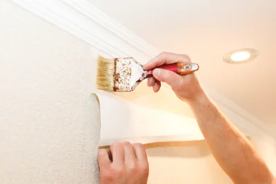 Pose de papier peint à Brunet — revêtements muraux et toiles de verre